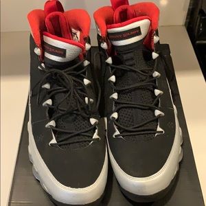 Jordan’s 9 retro.  Worn once